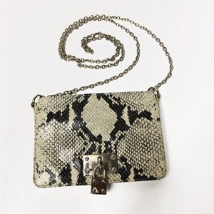 Alexis Hudson Queens Mini Snakeskin Crossbody Bag